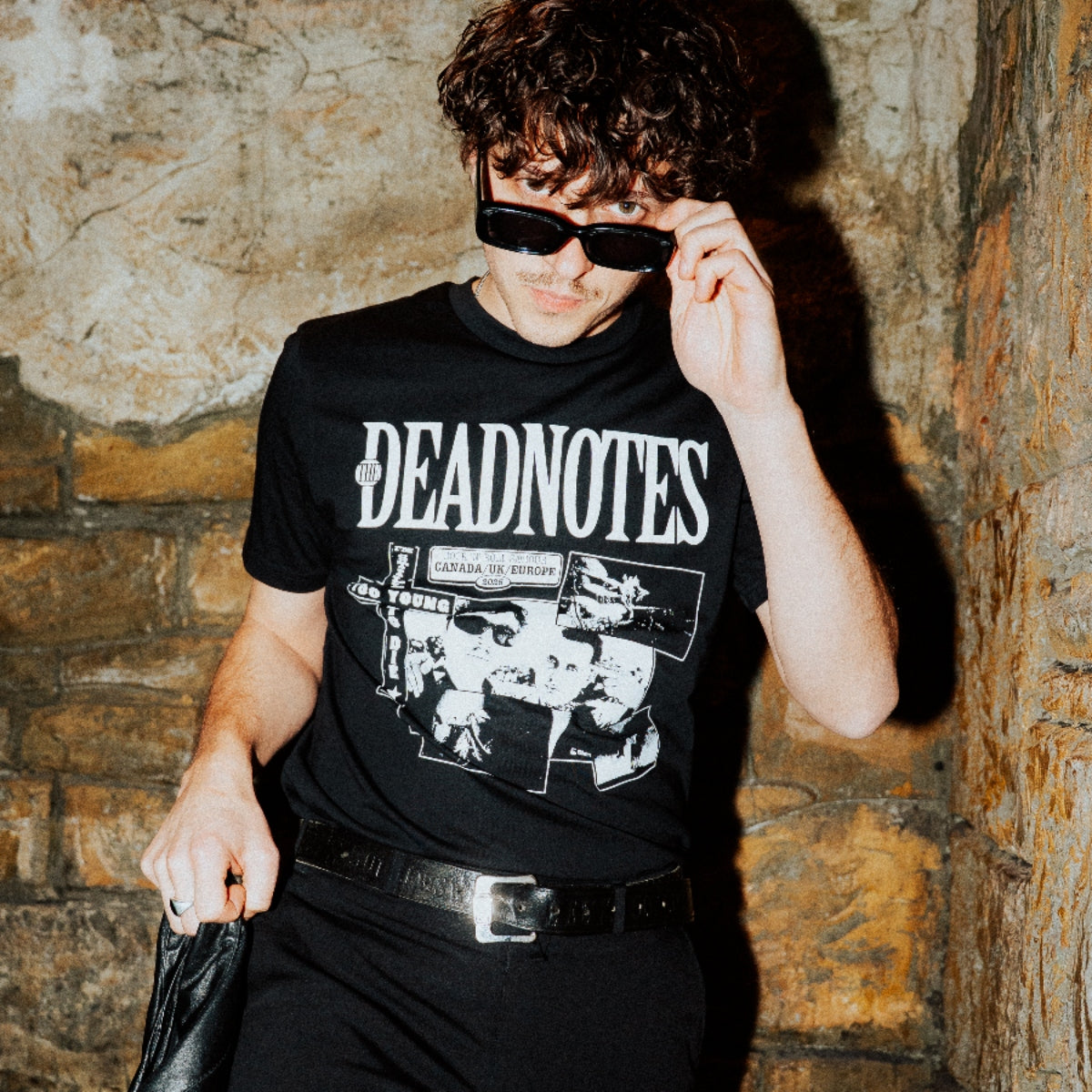 THE DEADNOTES: SHIRT 'I'M STILL TOO YOUNG TO DIE ROCK 'N' ROLL SAVIOUR CANADA/UK/EUROPE 2025'