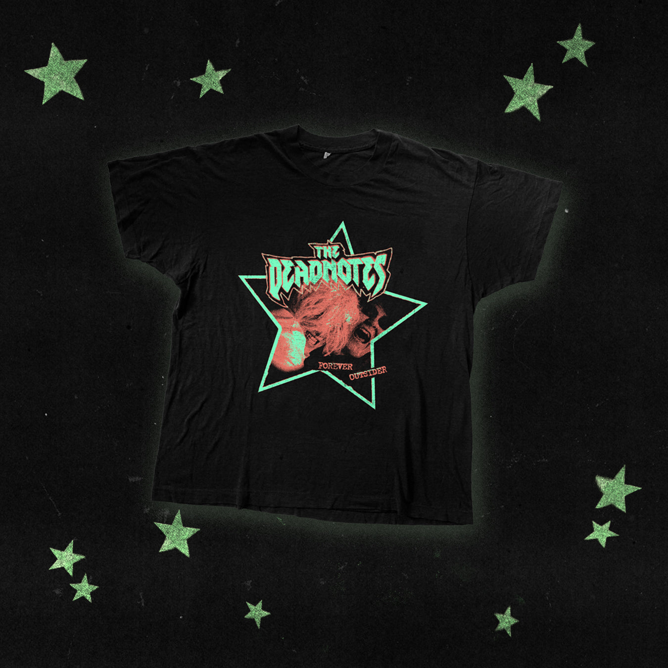 THE DEADNOTES: SHIRT 'FOREVER OUTSIDER' (GLOW IN THE DARK)